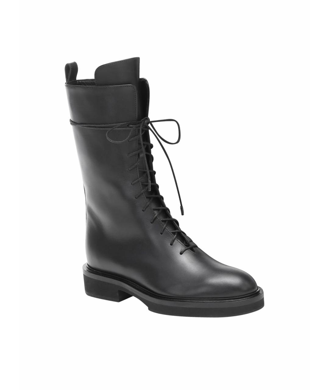 KHAITE Черные кожаные ботинки, фото 9