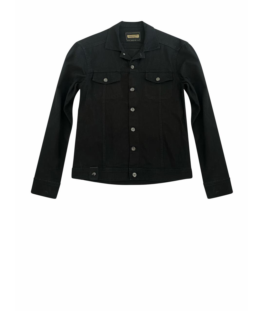 STEFANO RICCI Черная деним куртка, фото 1