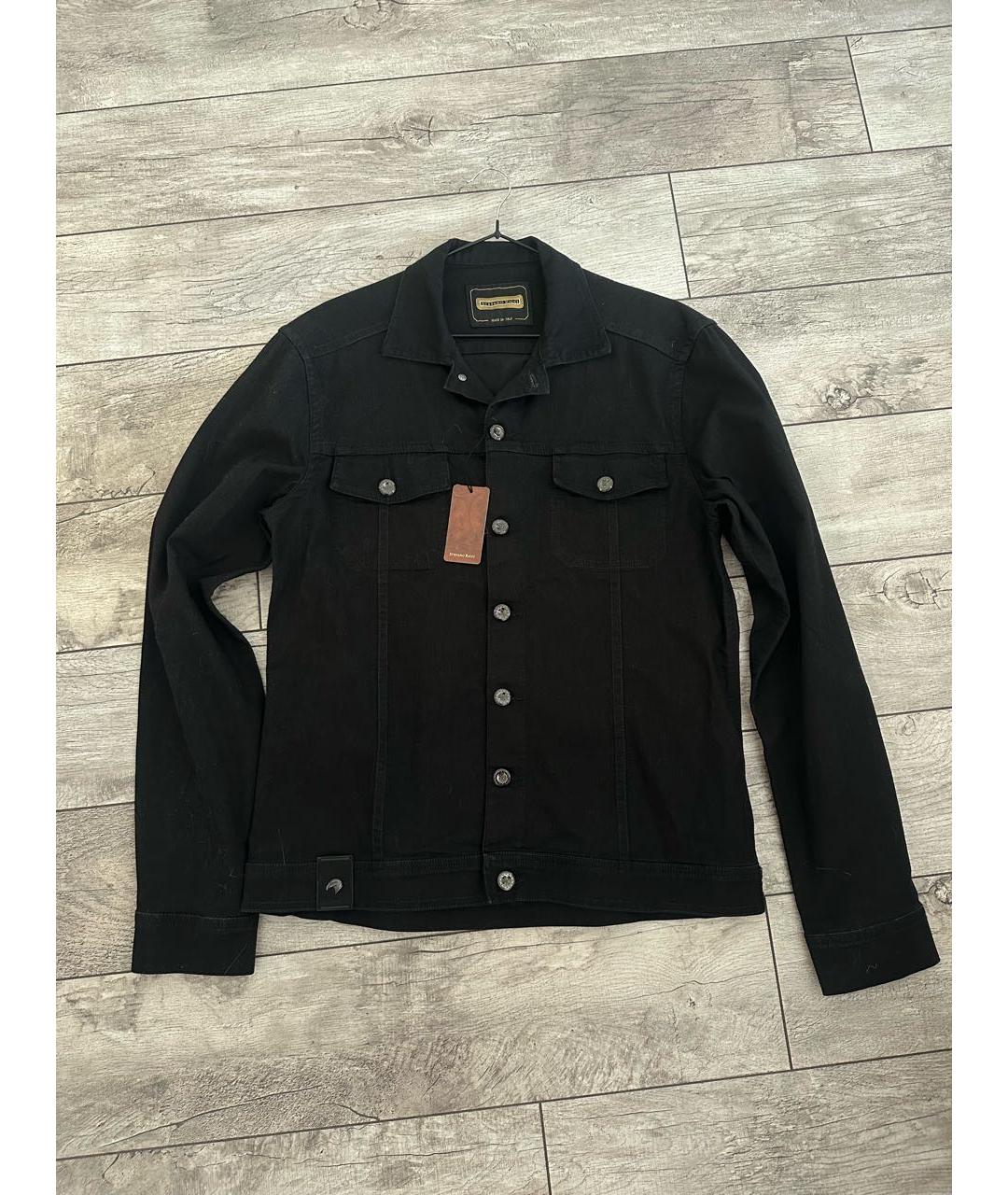 STEFANO RICCI Черная деним куртка, фото 6