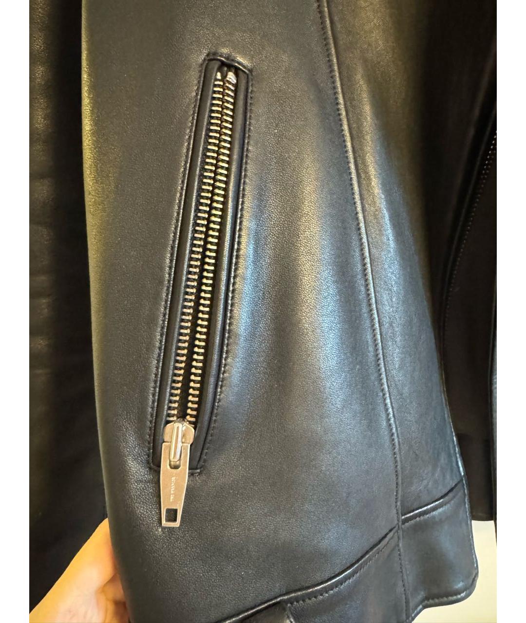 THE KOOPLES Черная кожаная куртка, фото 5