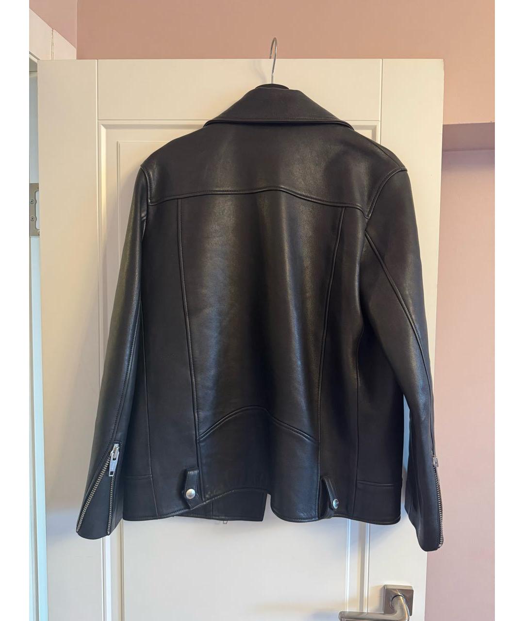 THE KOOPLES Черная кожаная куртка, фото 2