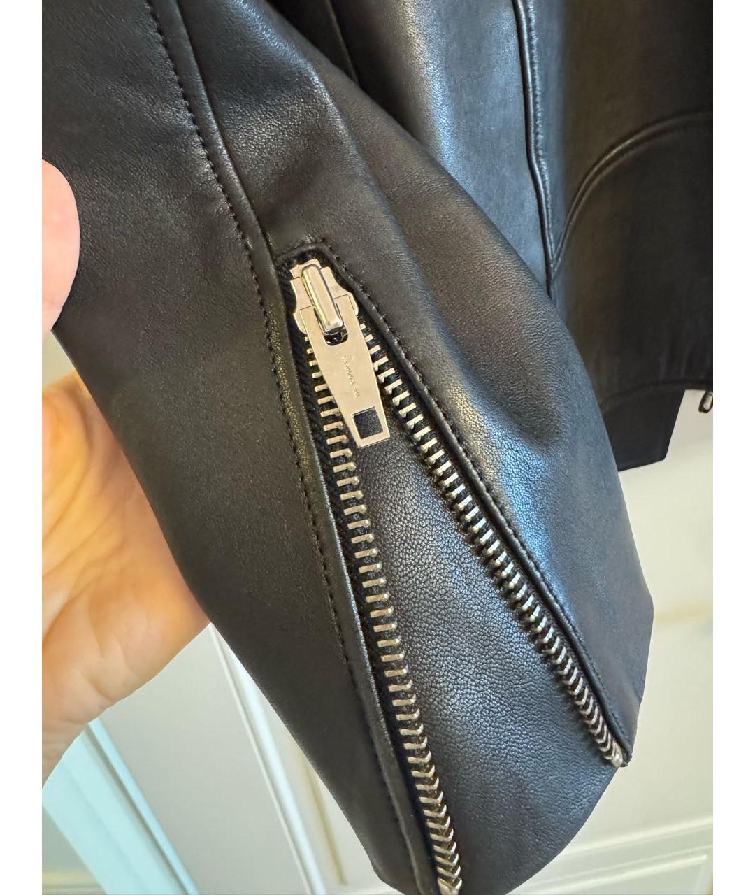 THE KOOPLES Черная кожаная куртка, фото 4