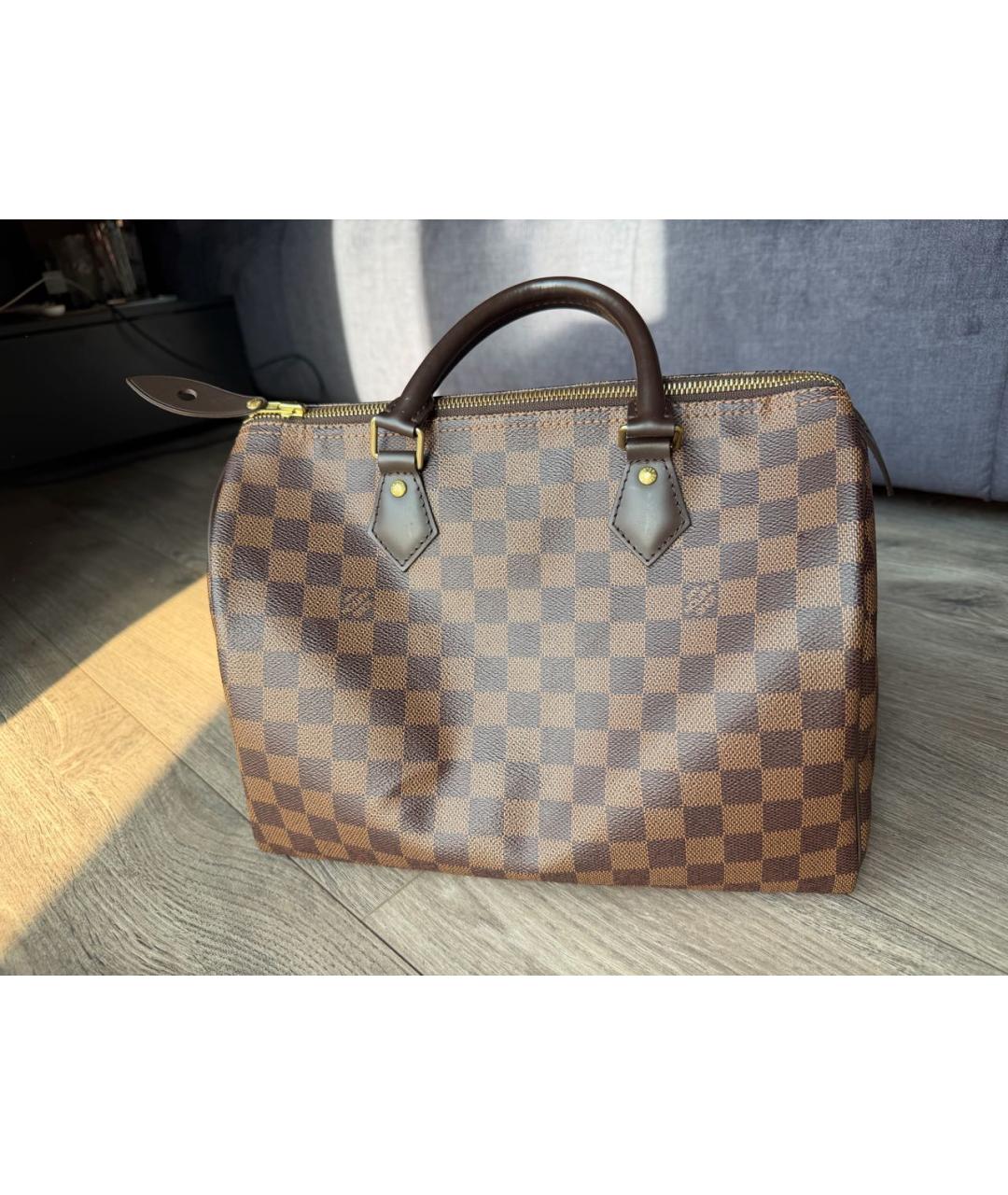 LOUIS VUITTON Коричневая сумка тоут, фото 8