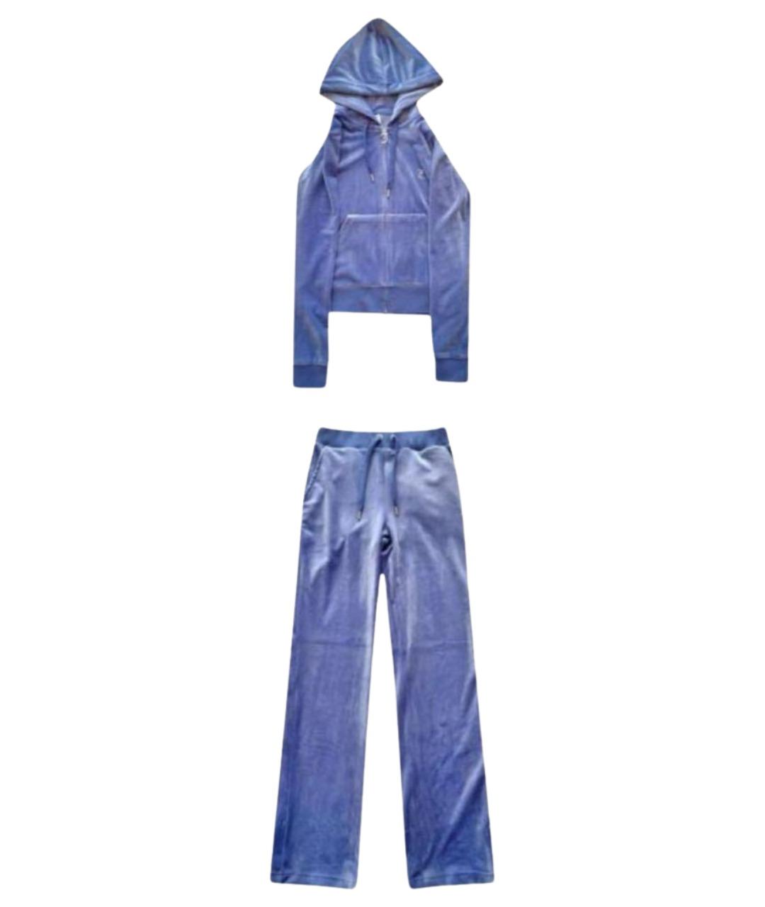 JUICY COUTURE Синий велюровый спортивные костюмы, фото 1