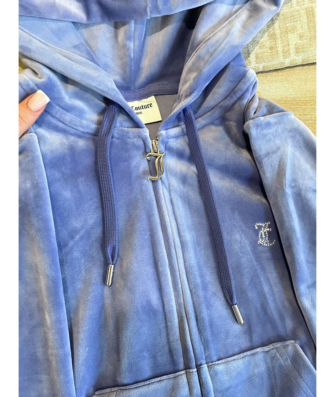 JUICY COUTURE Синий велюровый спортивные костюмы, фото 4
