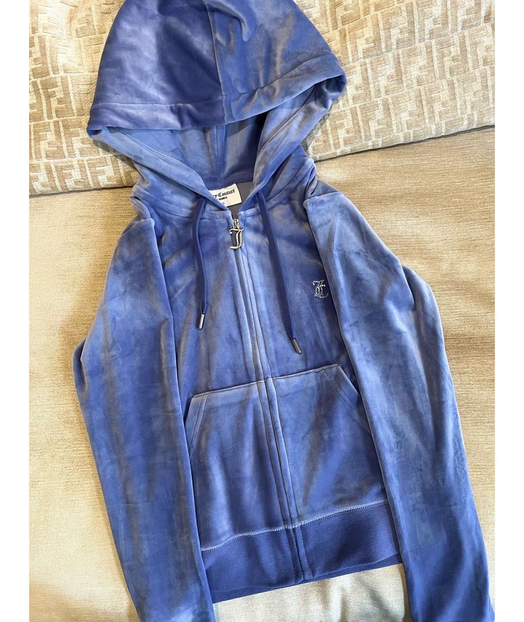 JUICY COUTURE Синий велюровый спортивные костюмы, фото 3