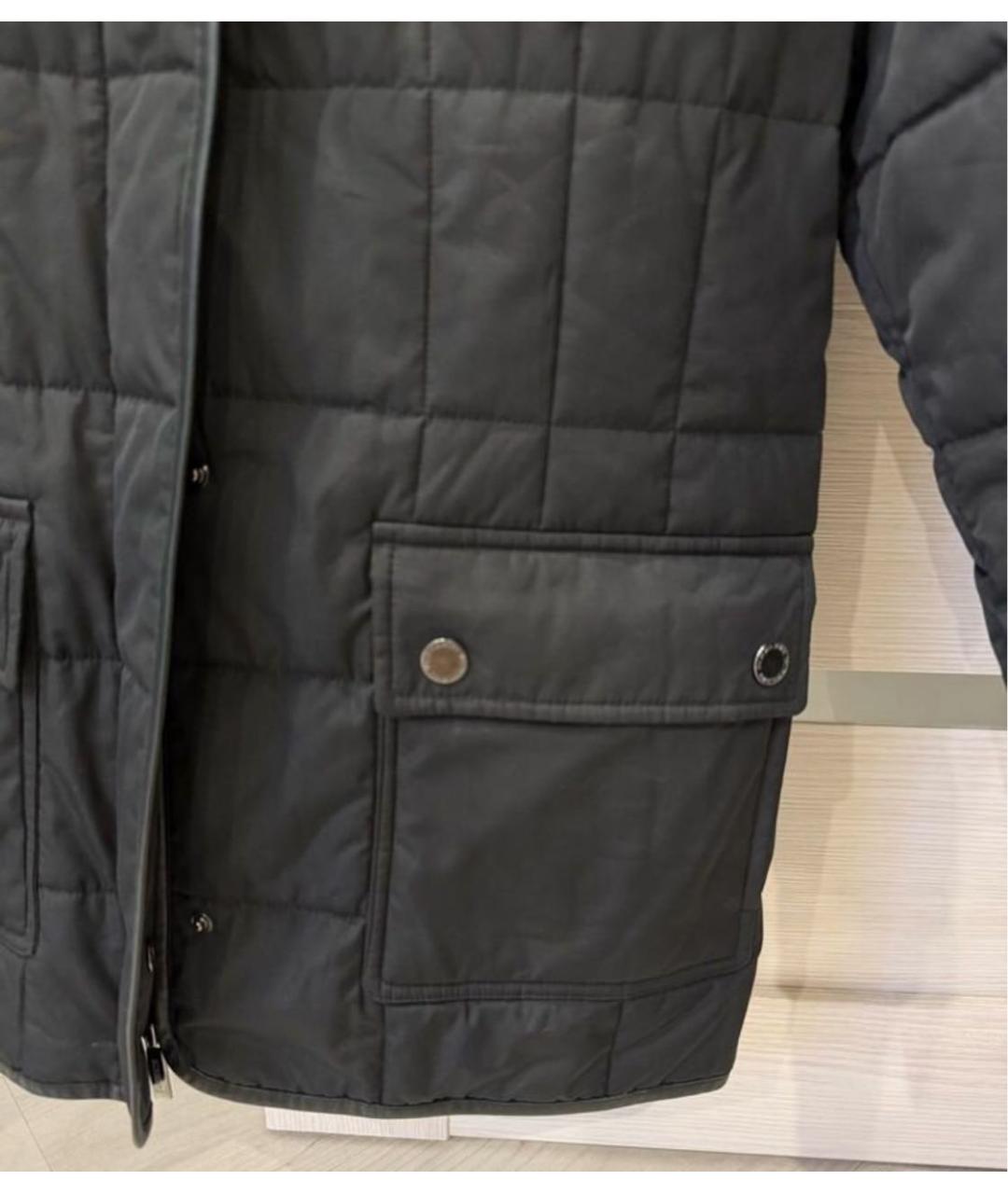 BURBERRY Черная полиамидовая куртка, фото 6