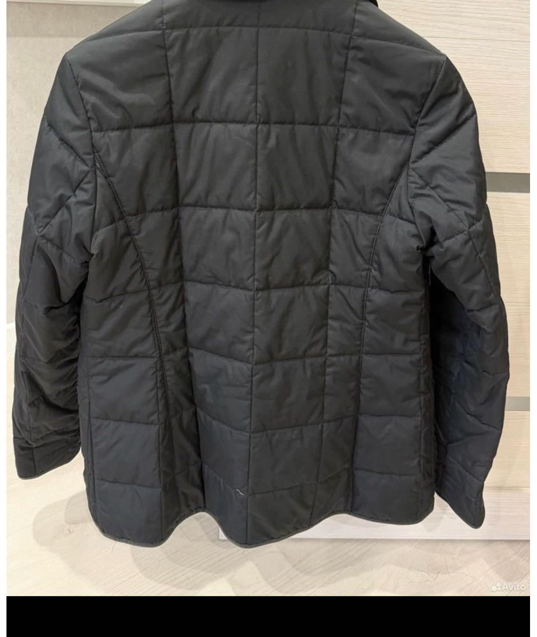 BURBERRY Черная полиамидовая куртка, фото 2