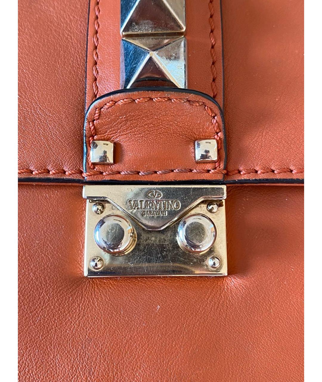 VALENTINO Оранжевая сумка через плечо, фото 6