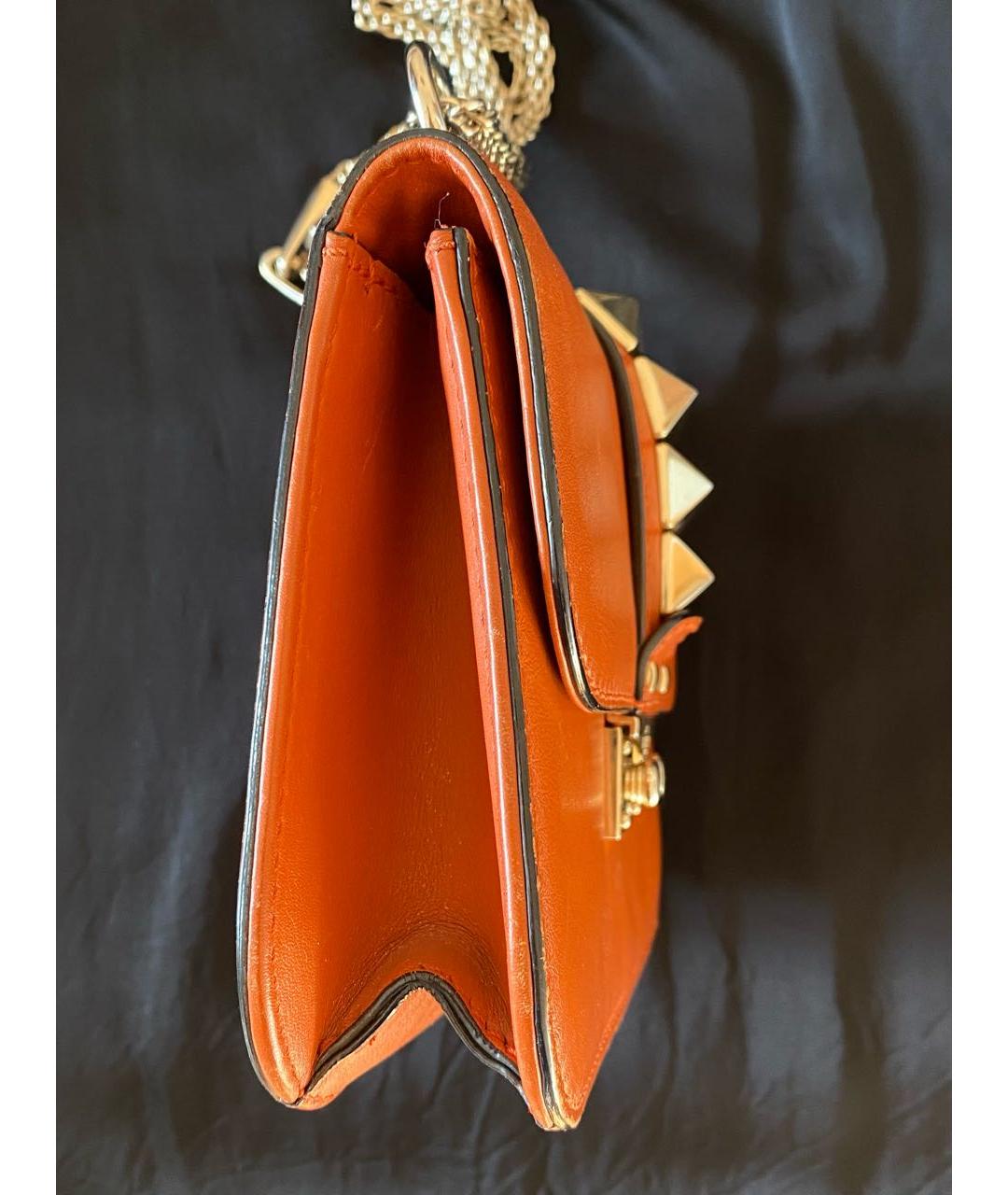 VALENTINO Оранжевая сумка через плечо, фото 5