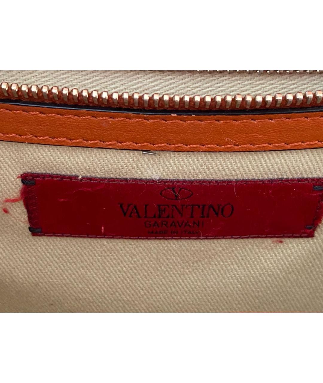 VALENTINO Оранжевая сумка через плечо, фото 7