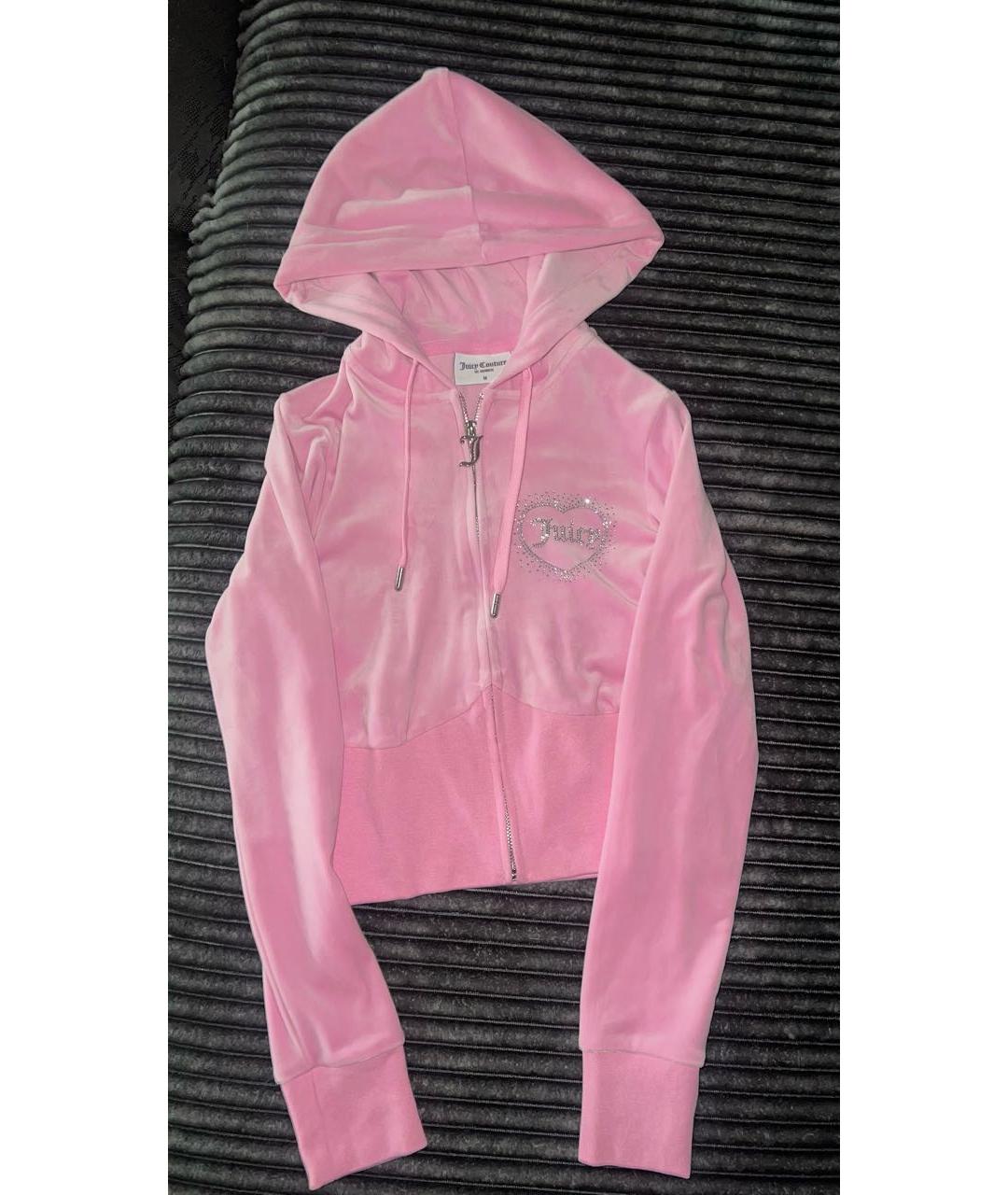 JUICY COUTURE Розовый велюровый спортивные костюмы, фото 9