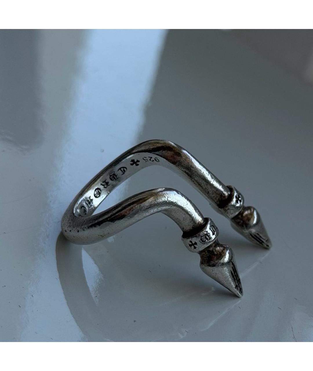 CHROME HEARTS Серебряное серебряное кольцо, фото 3
