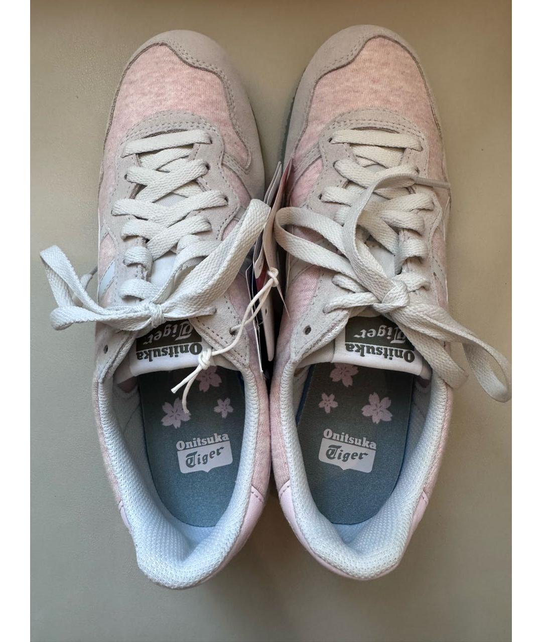 ONITSUKA TIGER Розовые текстильные кеды, фото 3