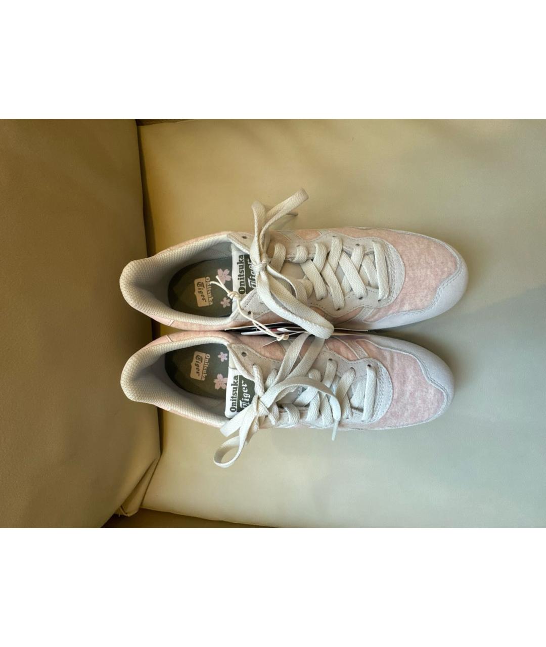 ONITSUKA TIGER Розовые текстильные кеды, фото 2