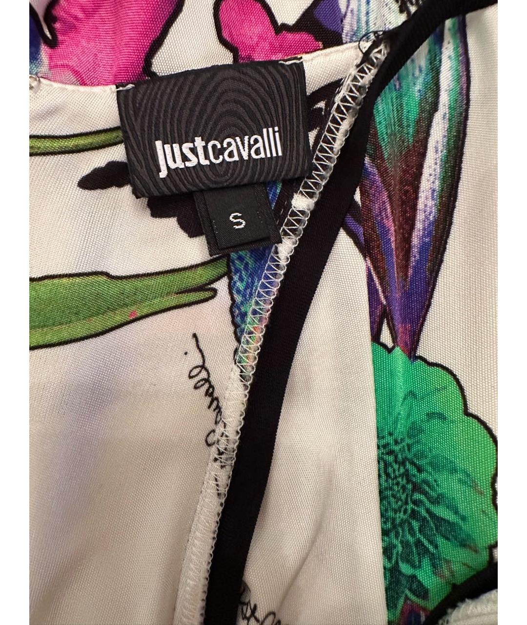 JUST CAVALLI Мульти вискозное коктейльное платье, фото 3
