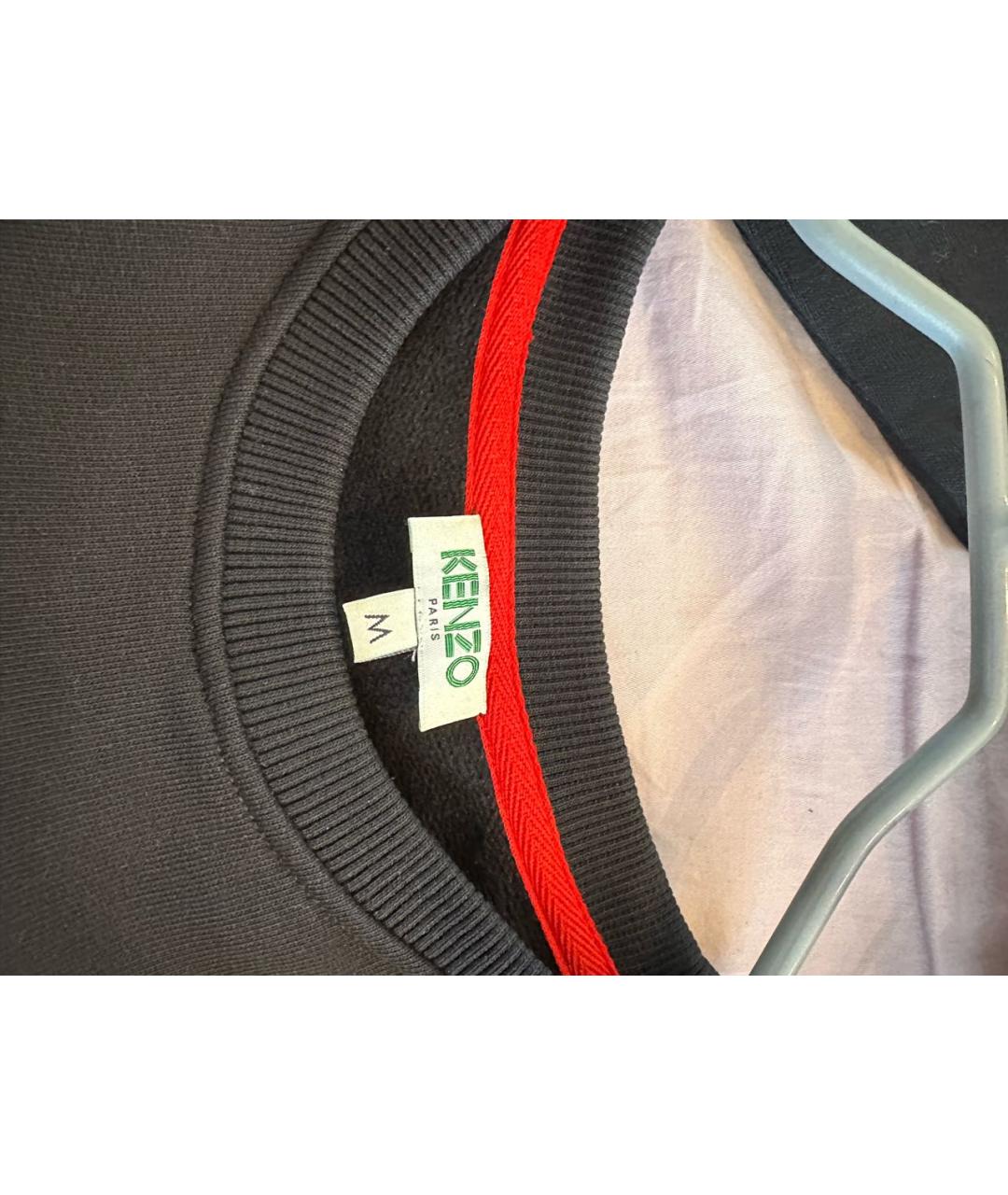 KENZO Черное хлопковое повседневное платье, фото 4