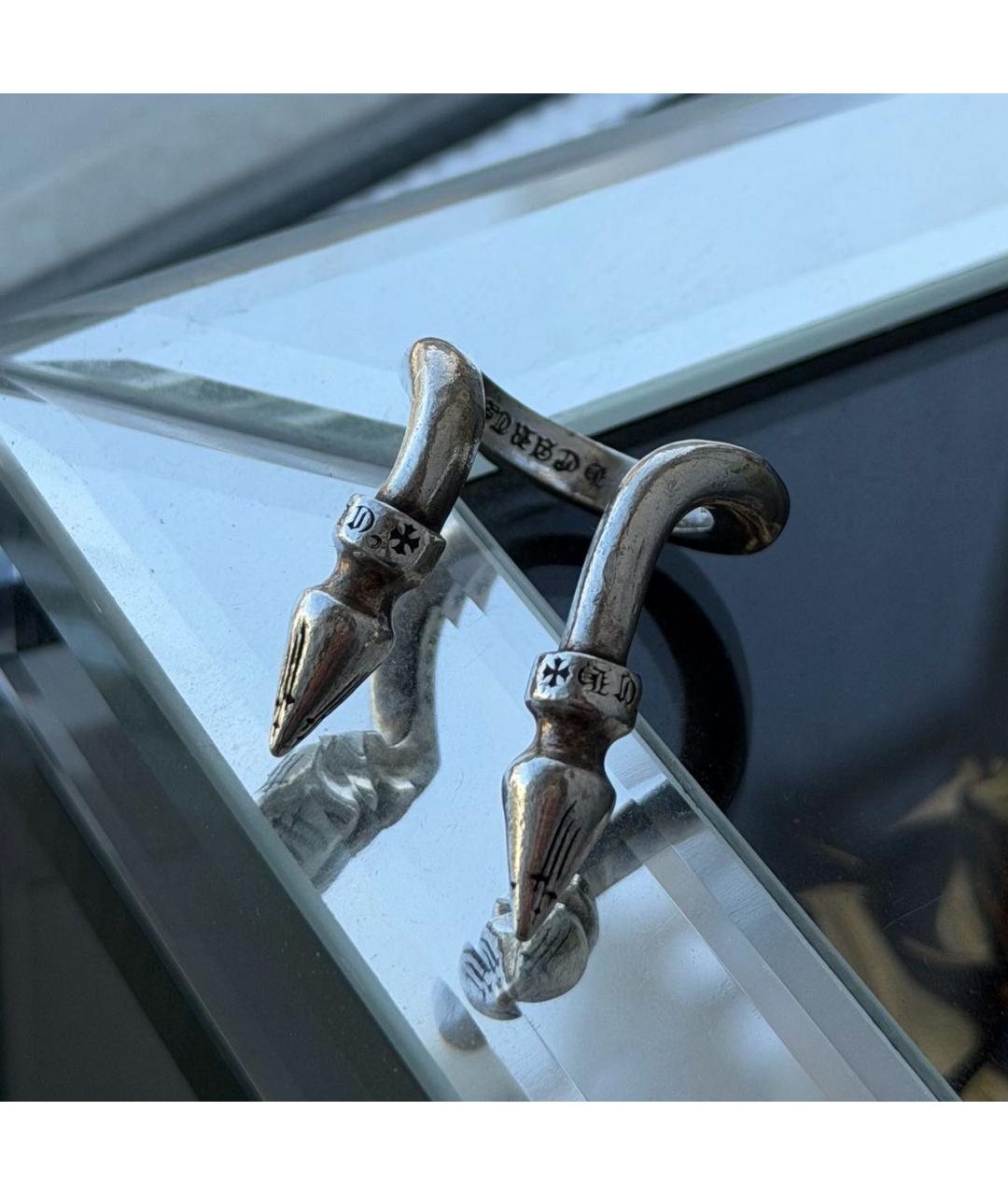 CHROME HEARTS Серебряное серебряное кольцо, фото 2