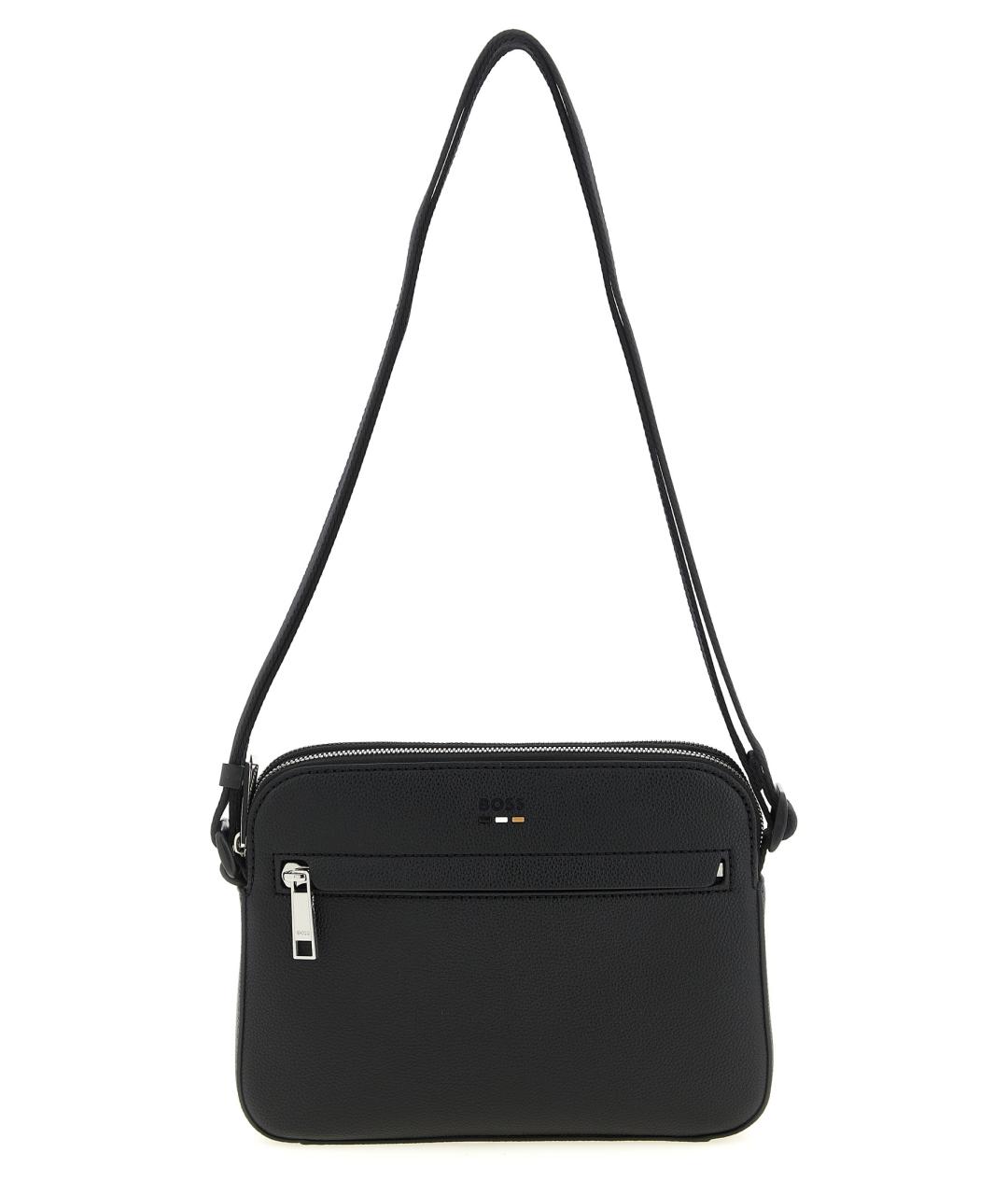 HUGO BOSS Черная сумка на плечо из искусственной кожи, фото 1