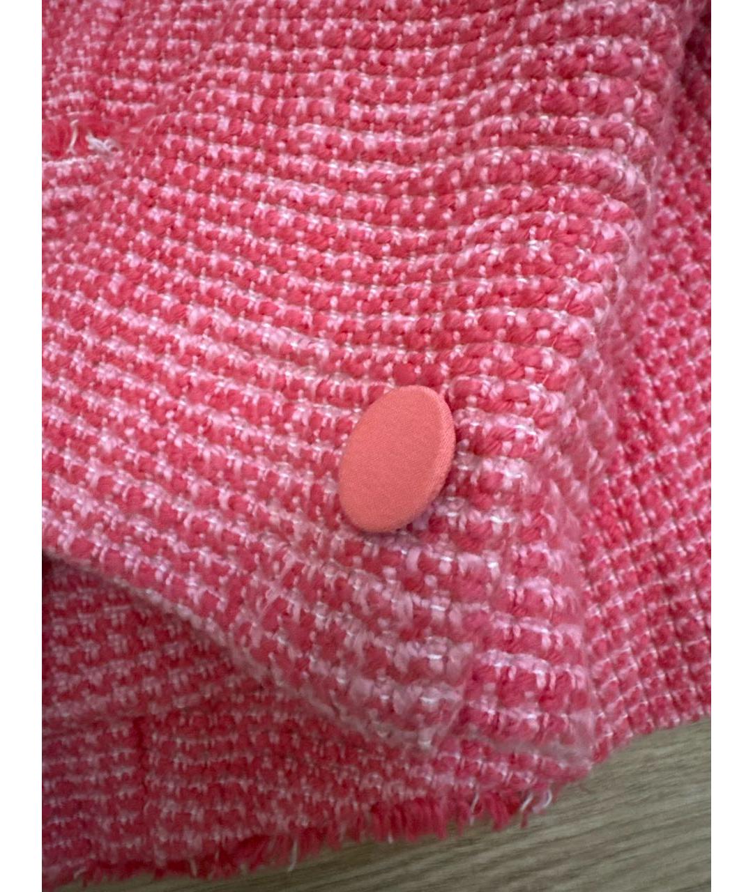 MAX MARA Розовый хлопковый жакет/пиджак, фото 5