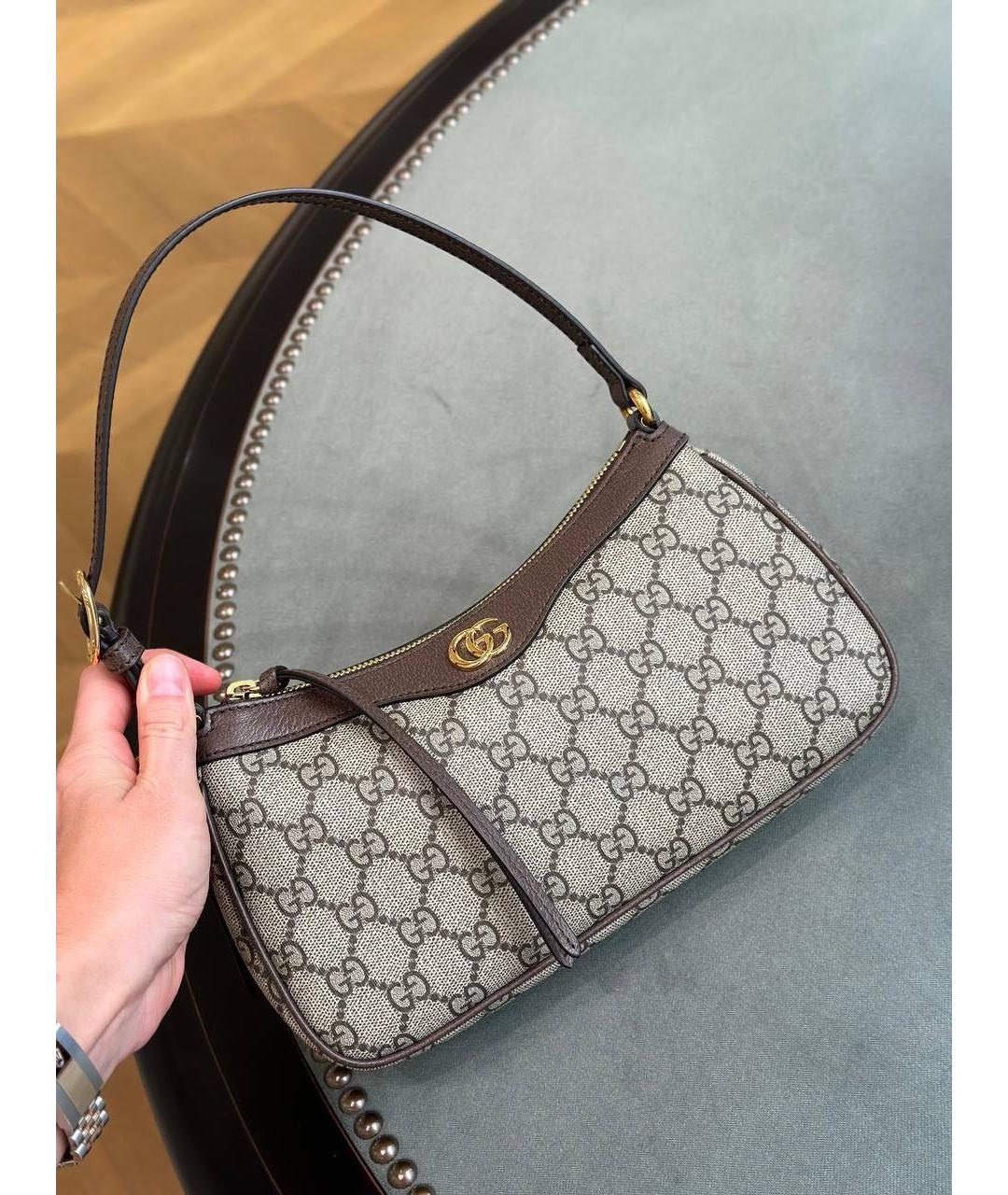 GUCCI Коричневая сумка с короткими ручками, фото 3