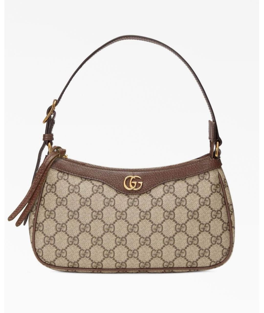 GUCCI Коричневая сумка с короткими ручками, фото 5