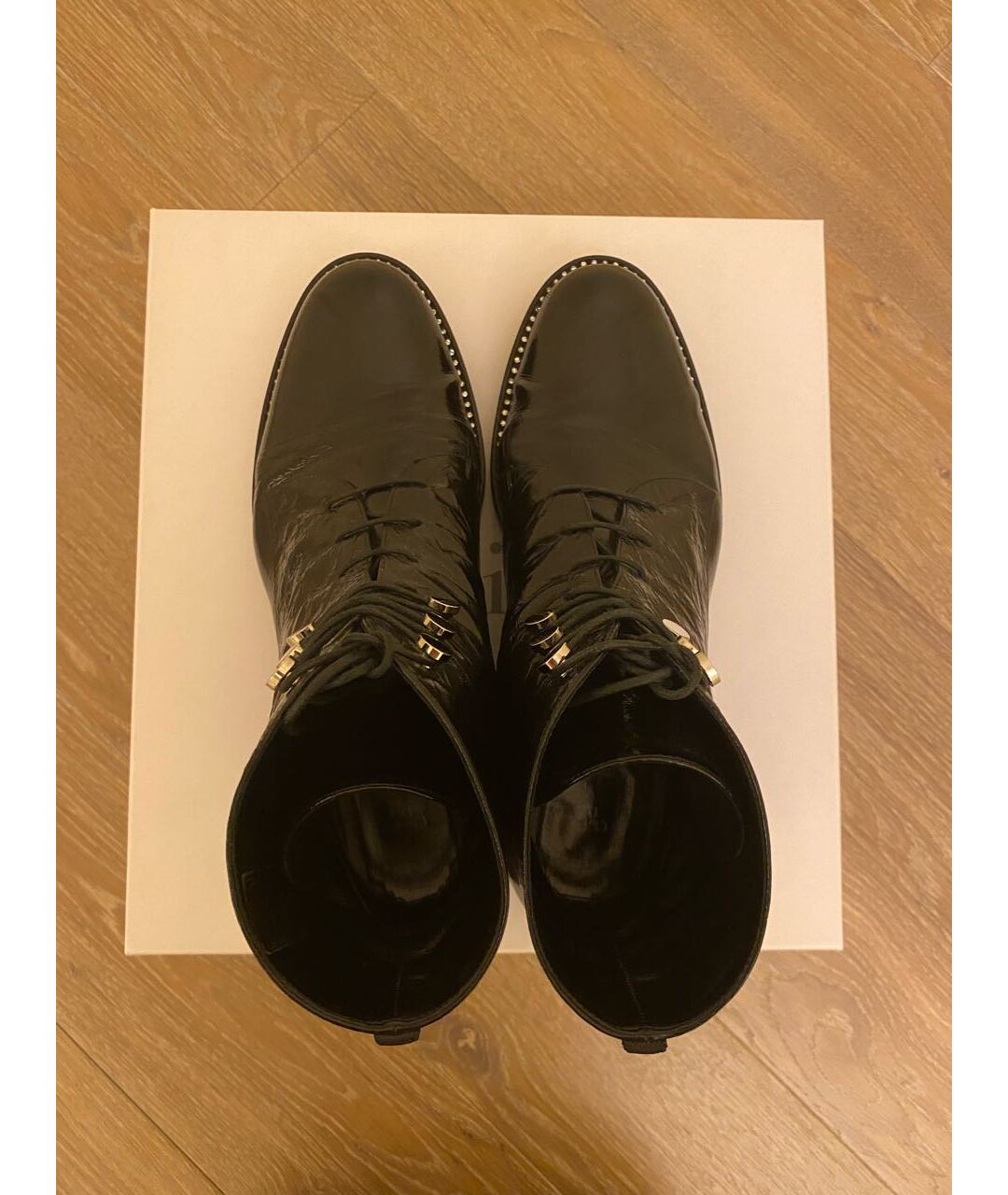 CHRISTIAN DIOR Черные кожаные ботинки, фото 3
