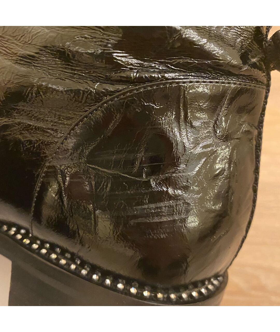 CHRISTIAN DIOR Черные кожаные ботинки, фото 5