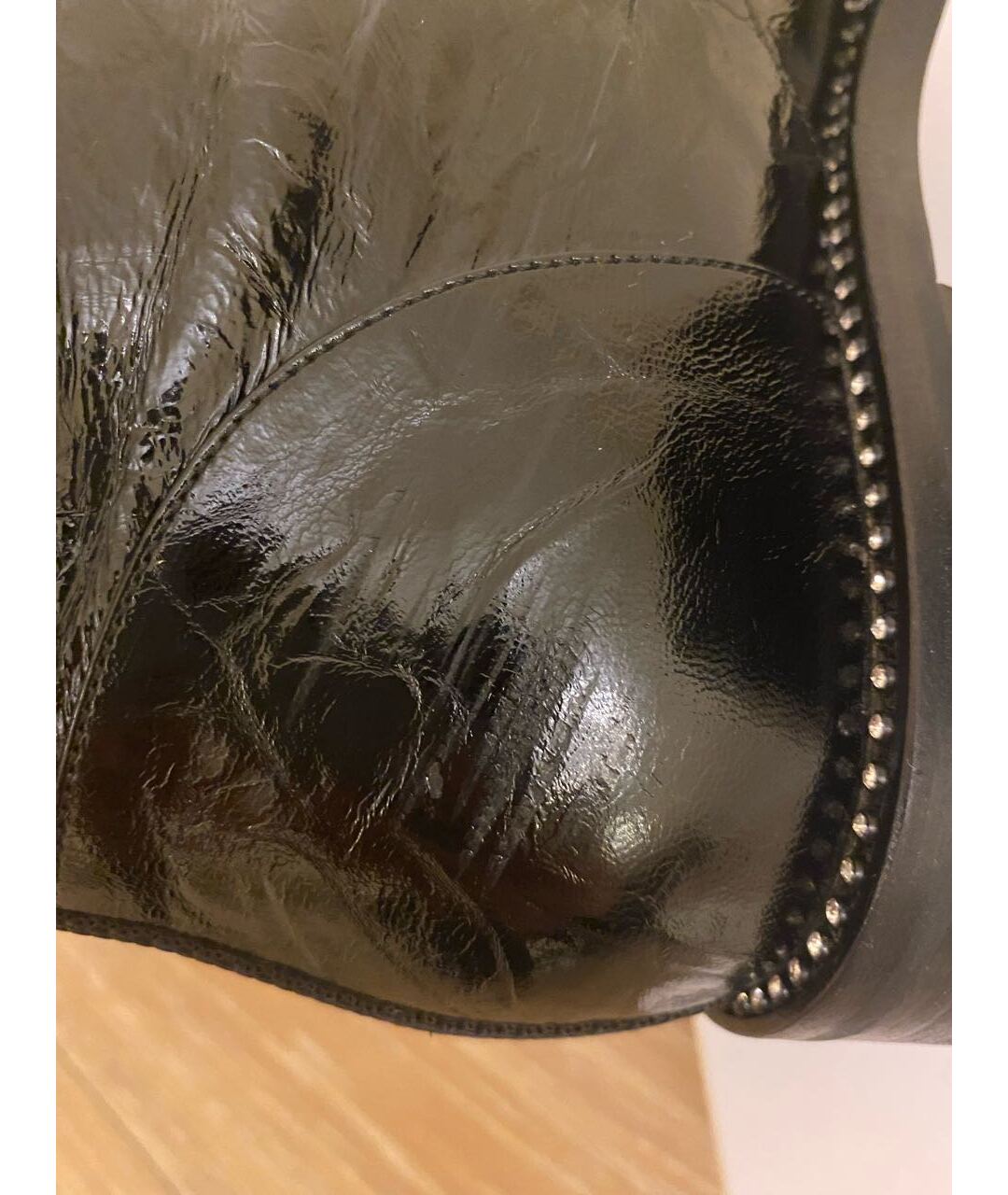 CHRISTIAN DIOR Черные кожаные ботинки, фото 6