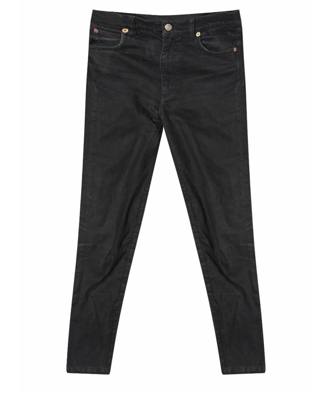 GUCCI Черные хлопковые джинсы скинни, фото 1