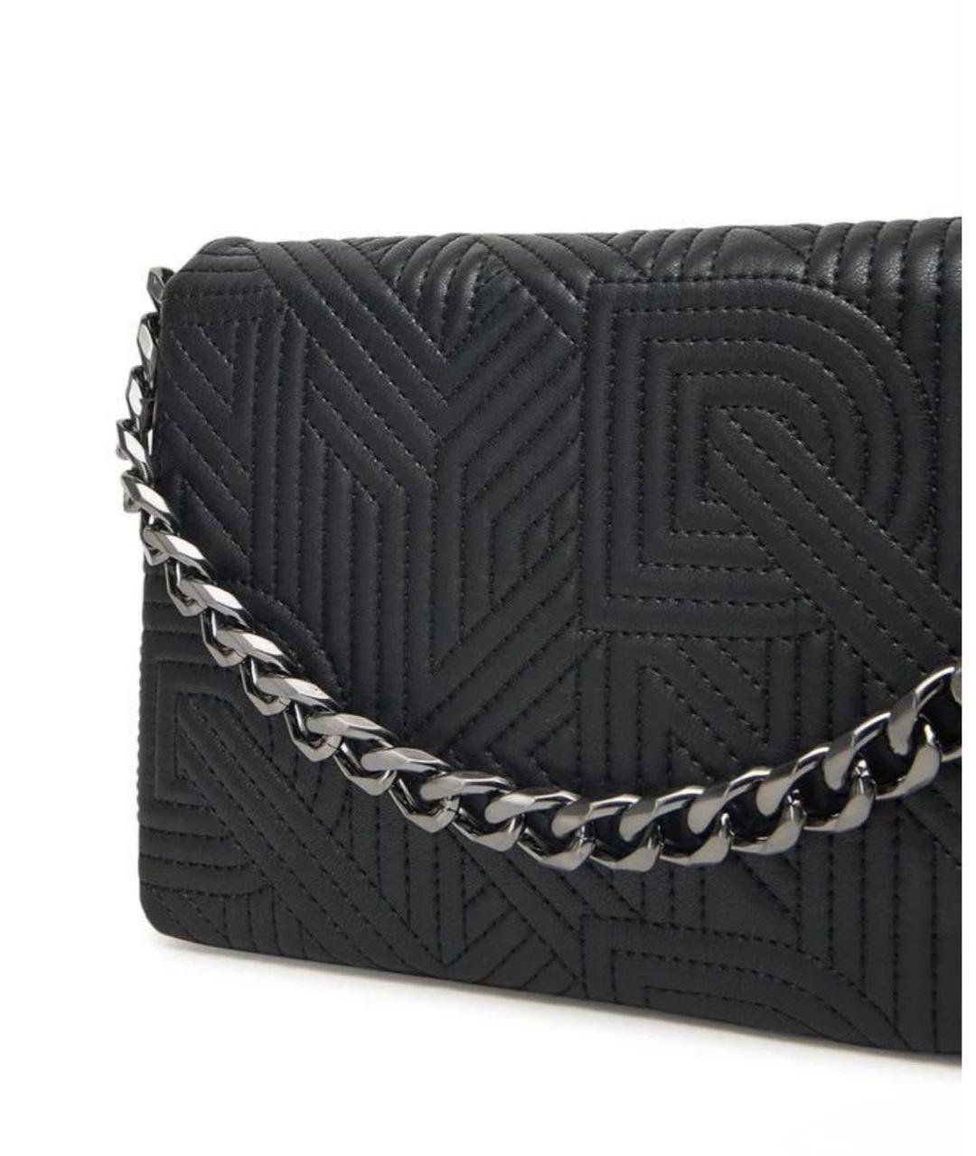 DKNY Черная сумка с короткими ручками из искусственной кожи, фото 2