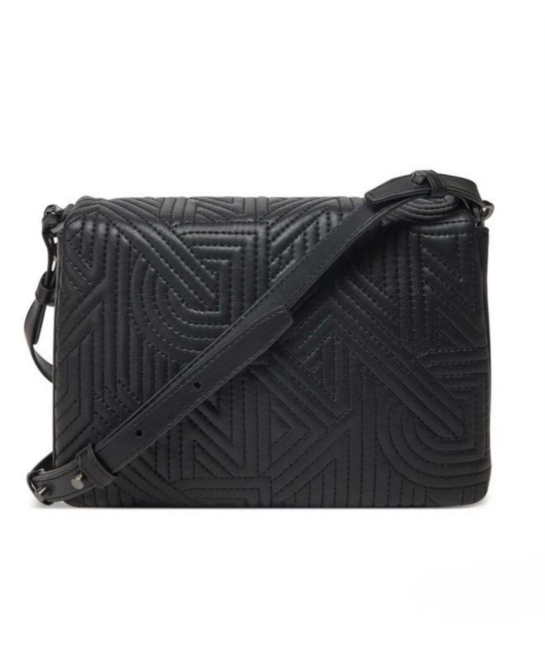 DKNY Черная сумка с короткими ручками из искусственной кожи, фото 3