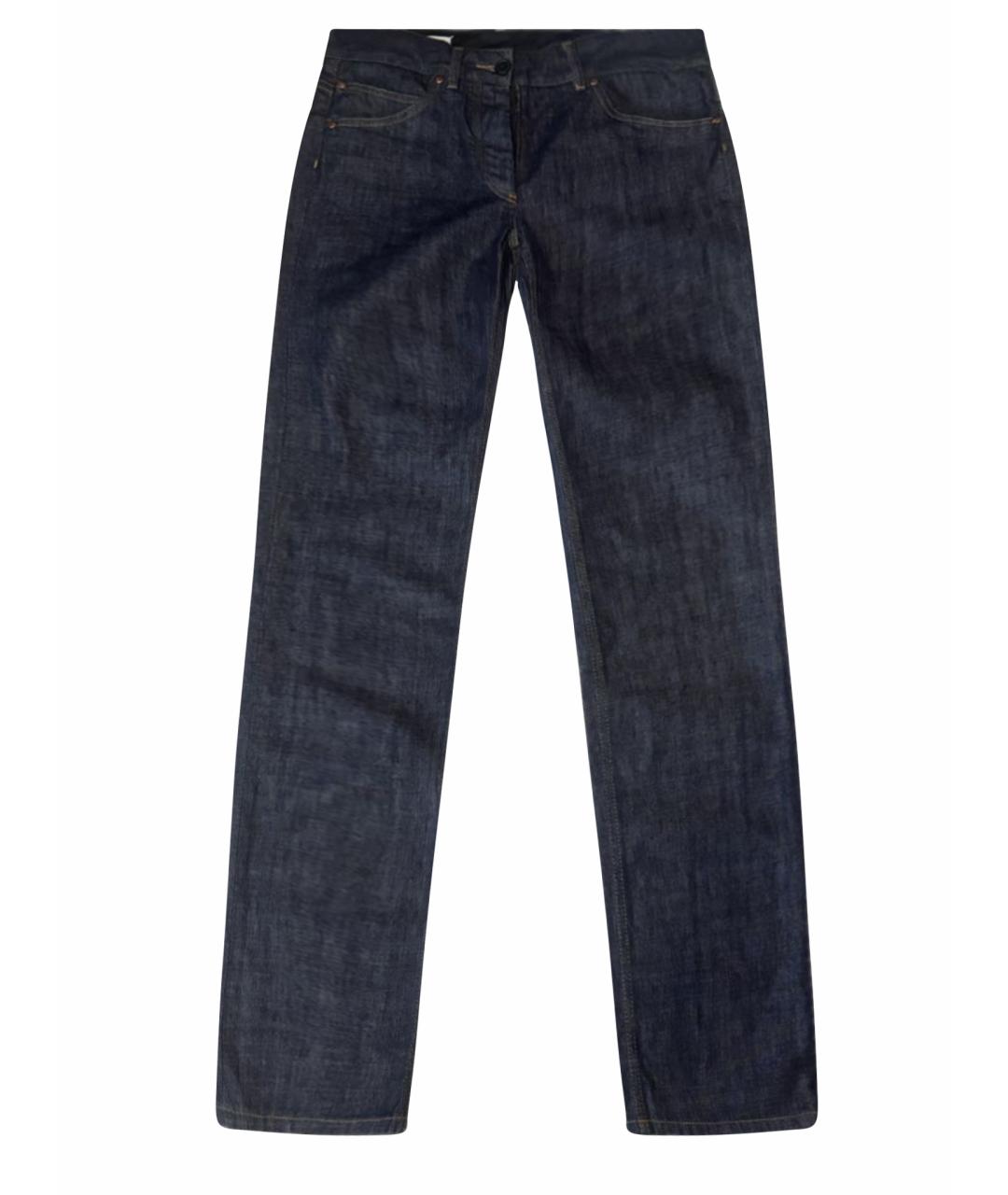 MAISON MARGIELA Темно-синие хлопковые джинсы слим, фото 1
