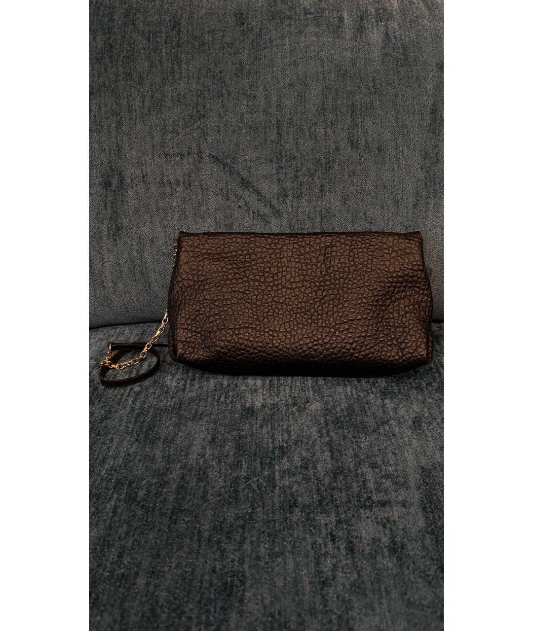 BURBERRY Черная кожаная сумка через плечо, фото 3