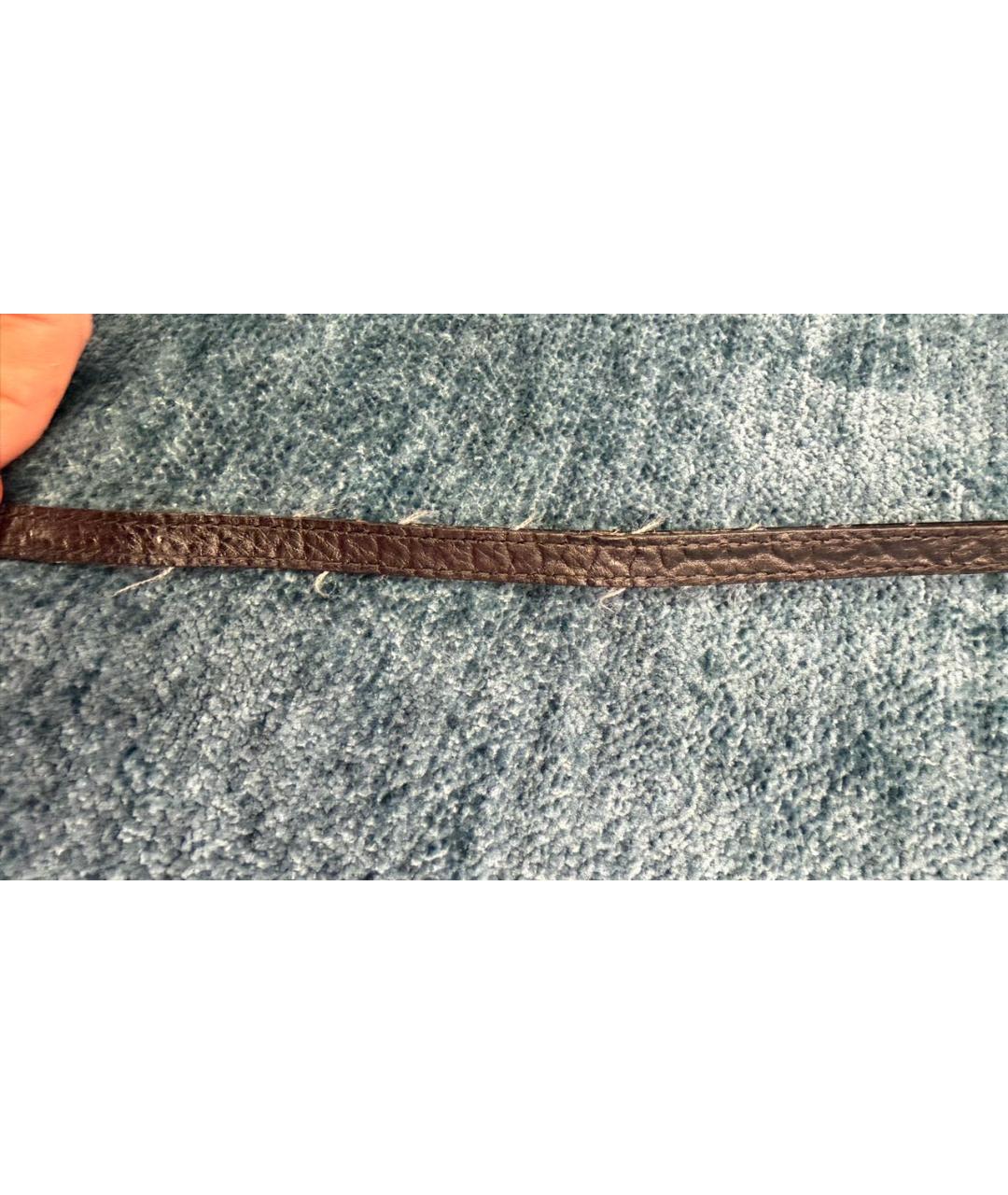 BURBERRY Черная кожаная сумка через плечо, фото 7