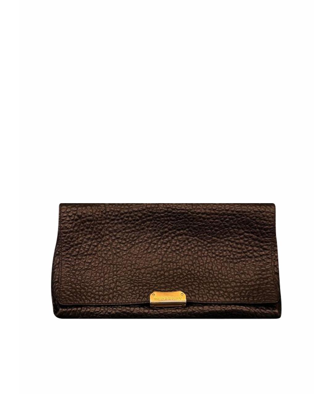 BURBERRY Черная кожаная сумка через плечо, фото 1