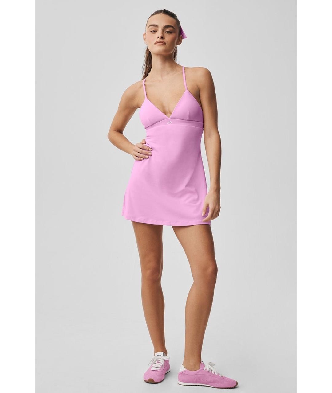 ALO YOGA Розовое платье, фото 7