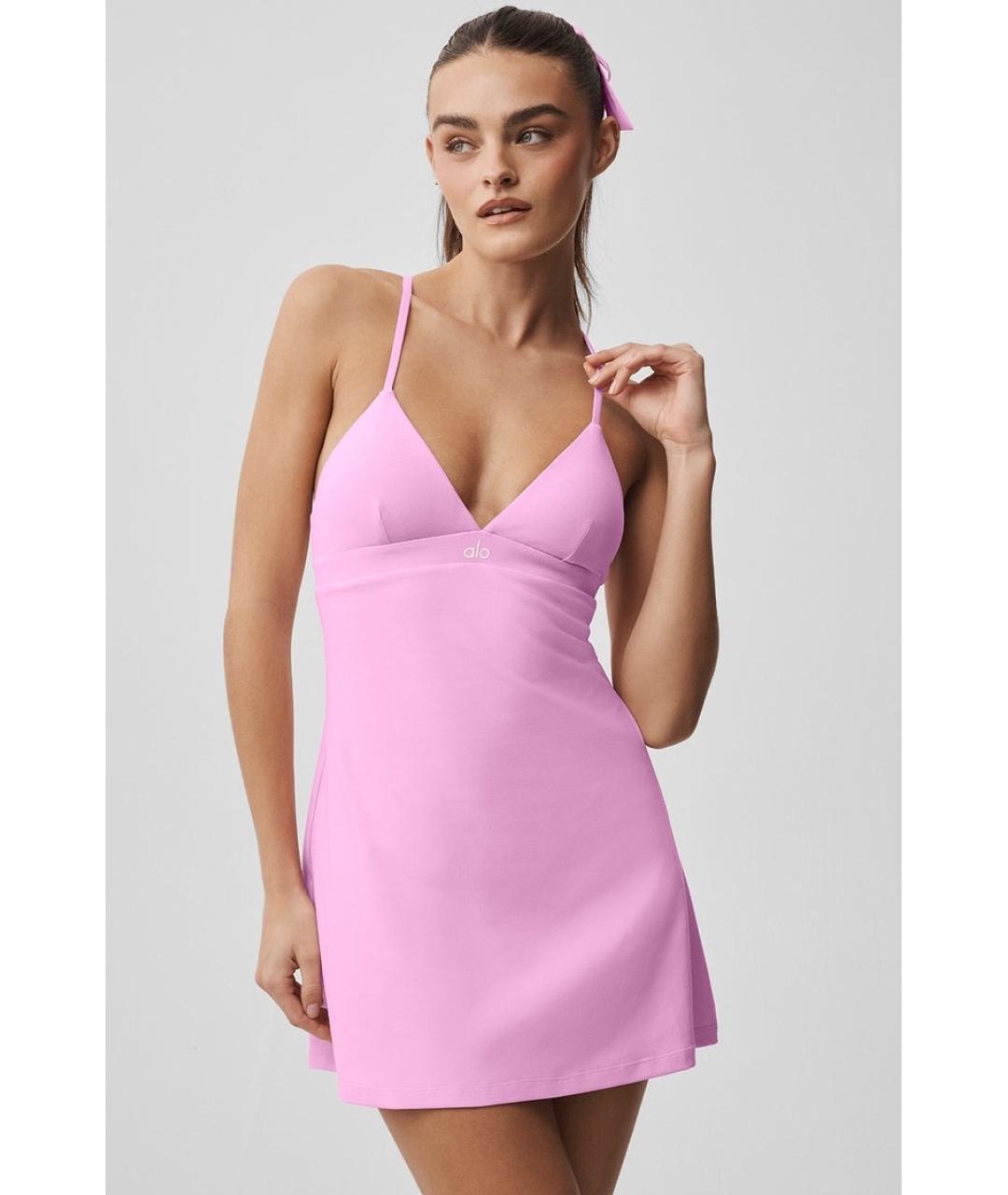 ALO YOGA Розовое платье, фото 2