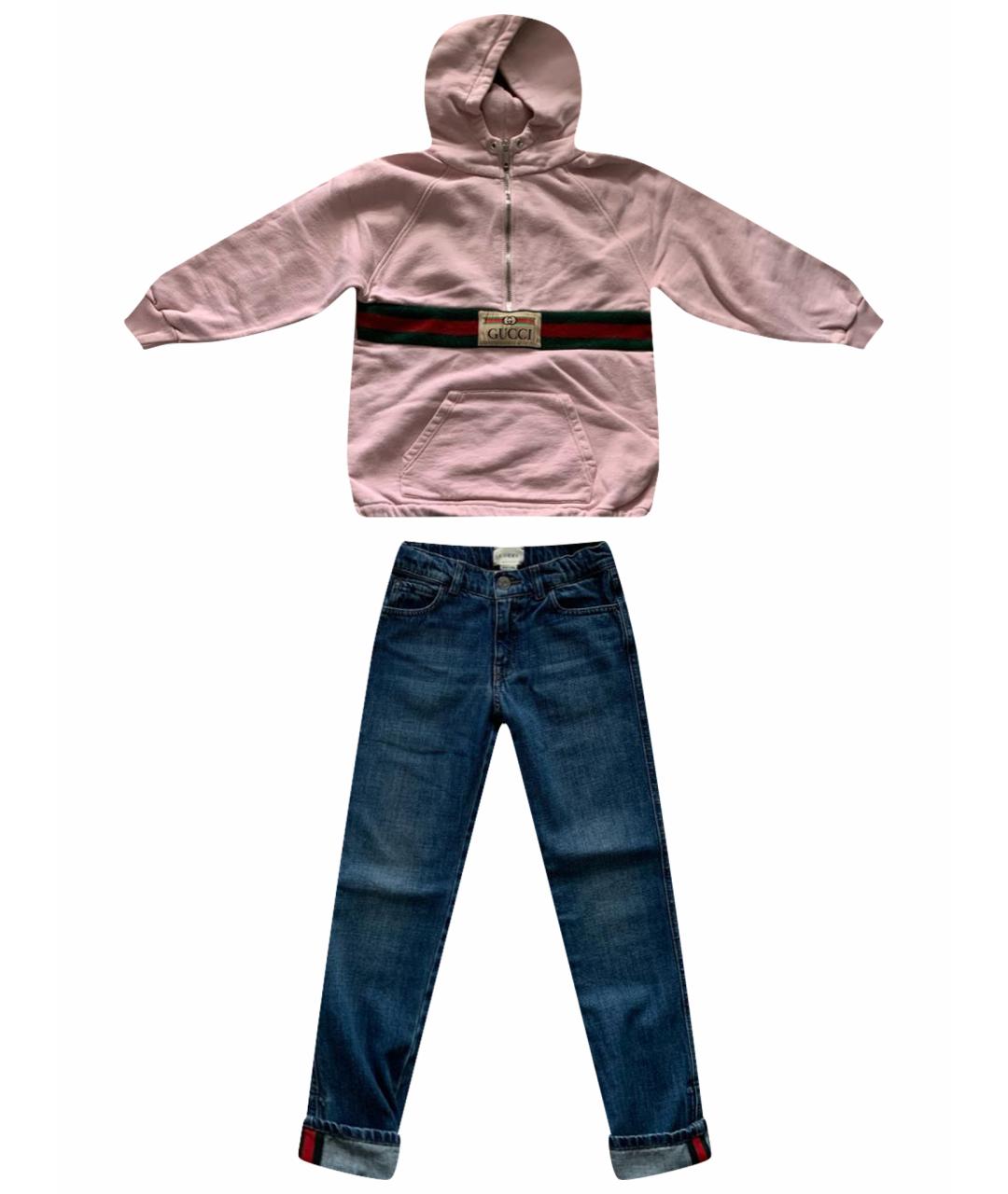 GUCCI Розовый хлопковый комплект, фото 1