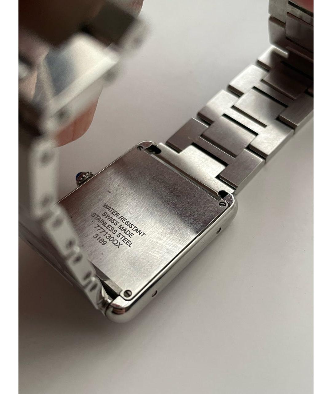 CARTIER Серебряные серебряные часы, фото 4