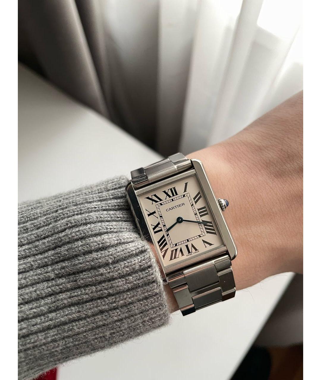 CARTIER Серебряные серебряные часы, фото 6