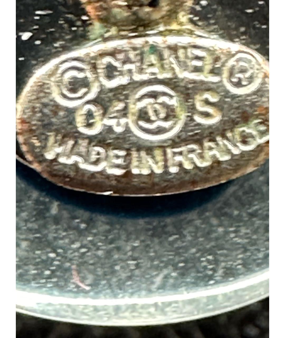 CHANEL Черные серьги, фото 5