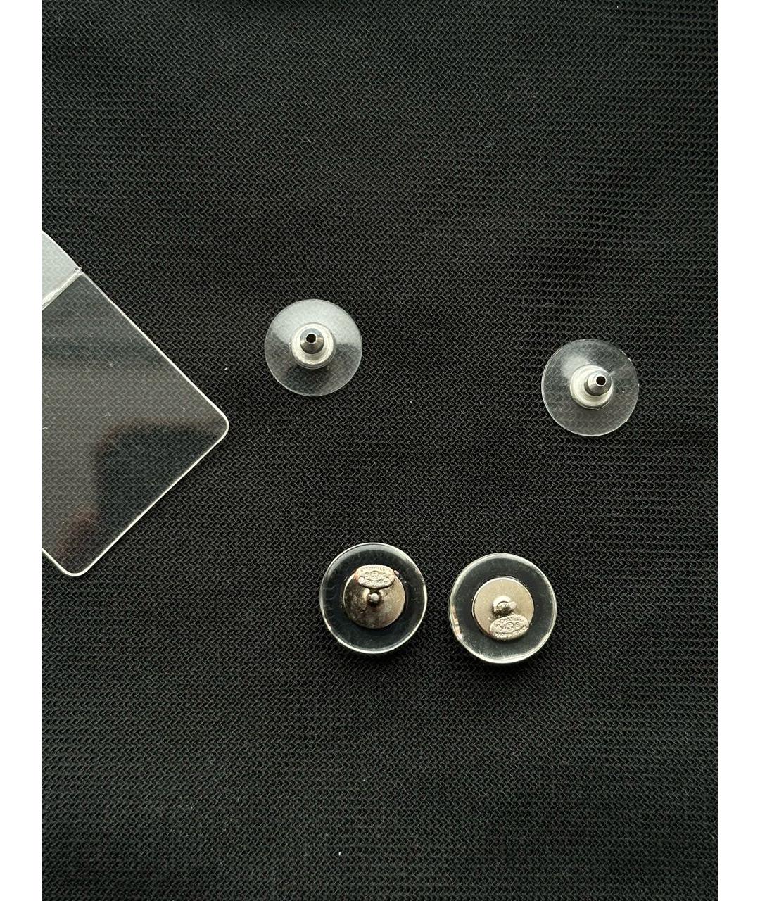 CHANEL Черные серьги, фото 6