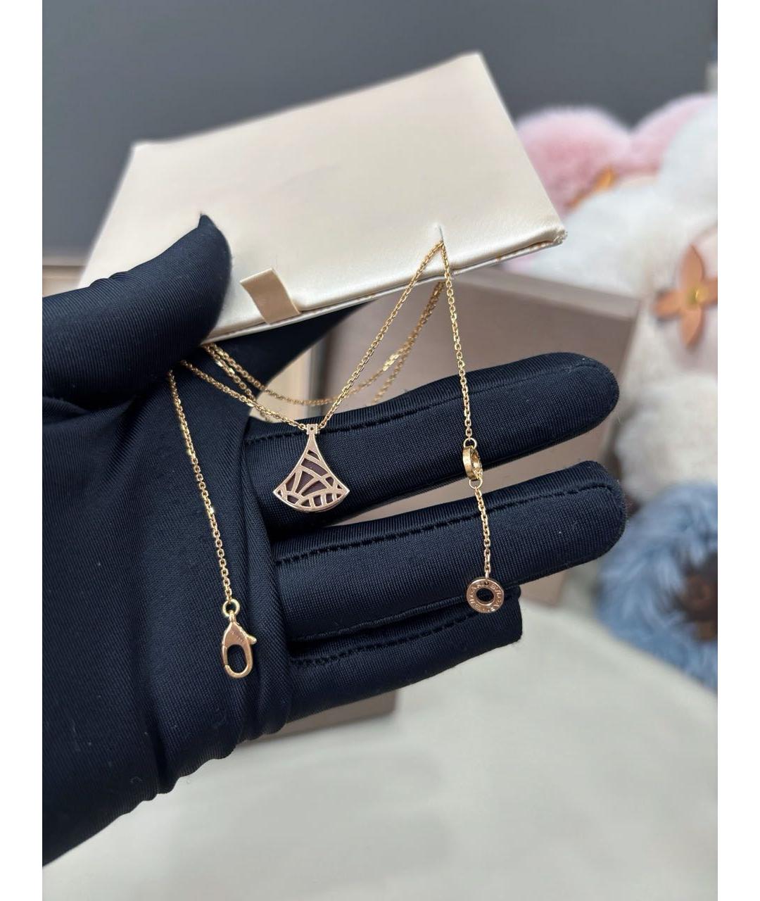 BVLGARI Красное колье из розового золота, фото 5