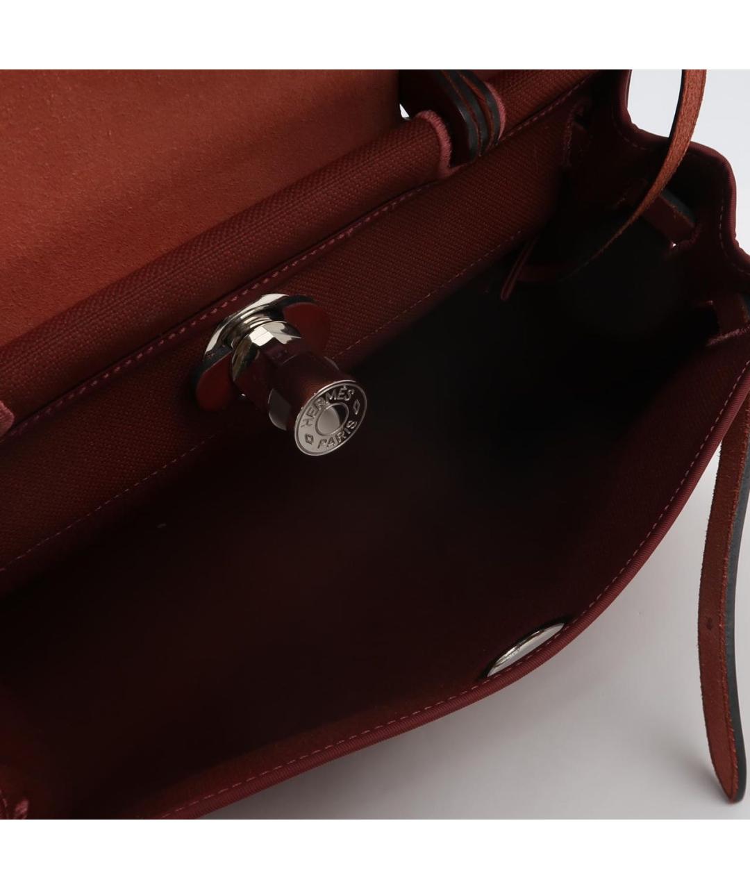 HERMES Бордовая сумка через плечо, фото 5