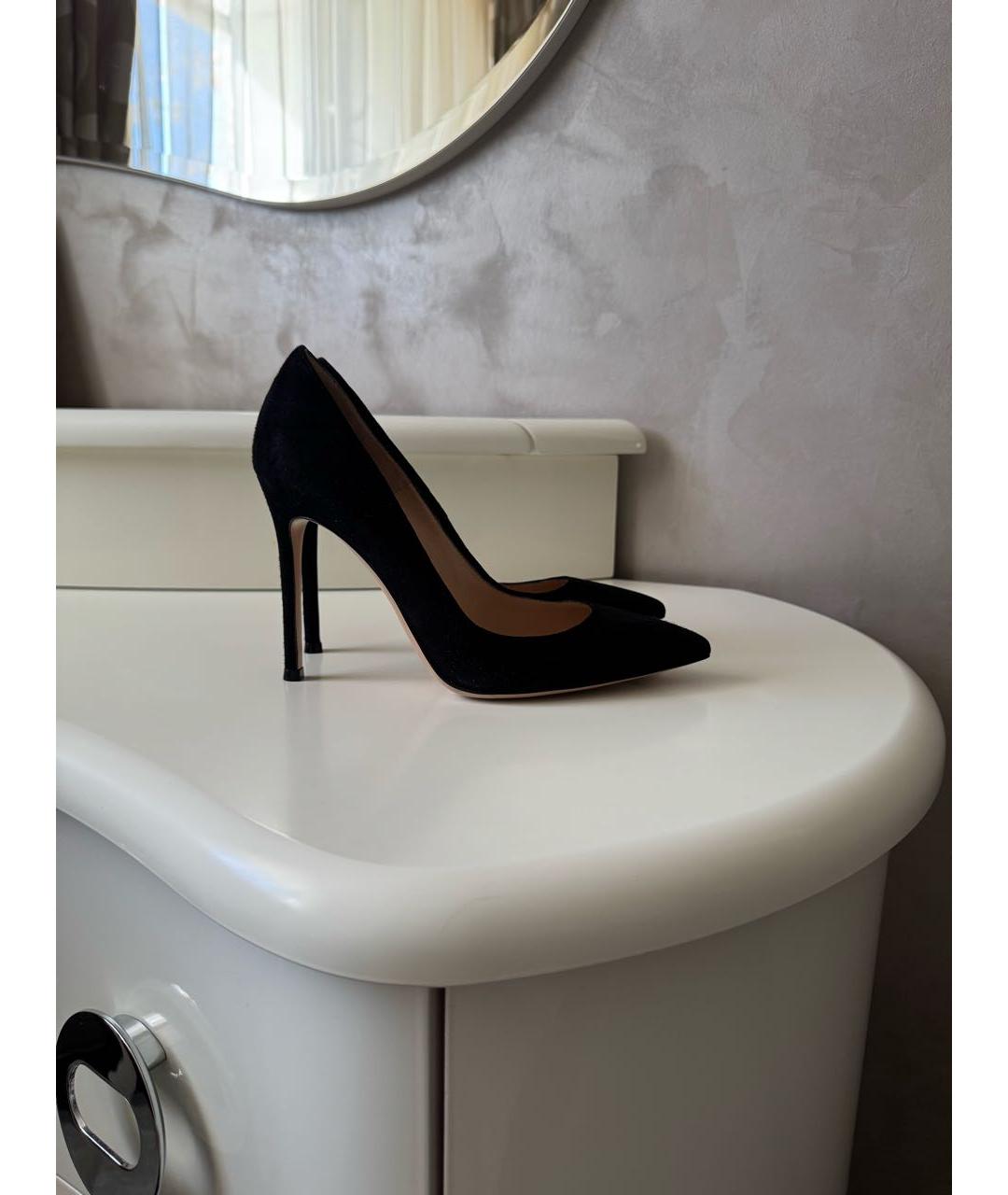 GIANVITO ROSSI Черные замшевые туфли, фото 6