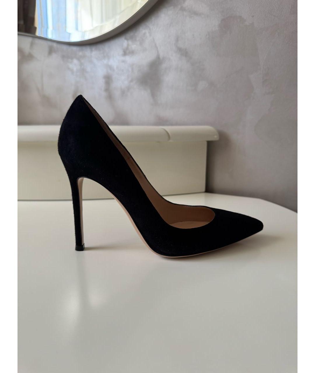 GIANVITO ROSSI Черные замшевые туфли, фото 9