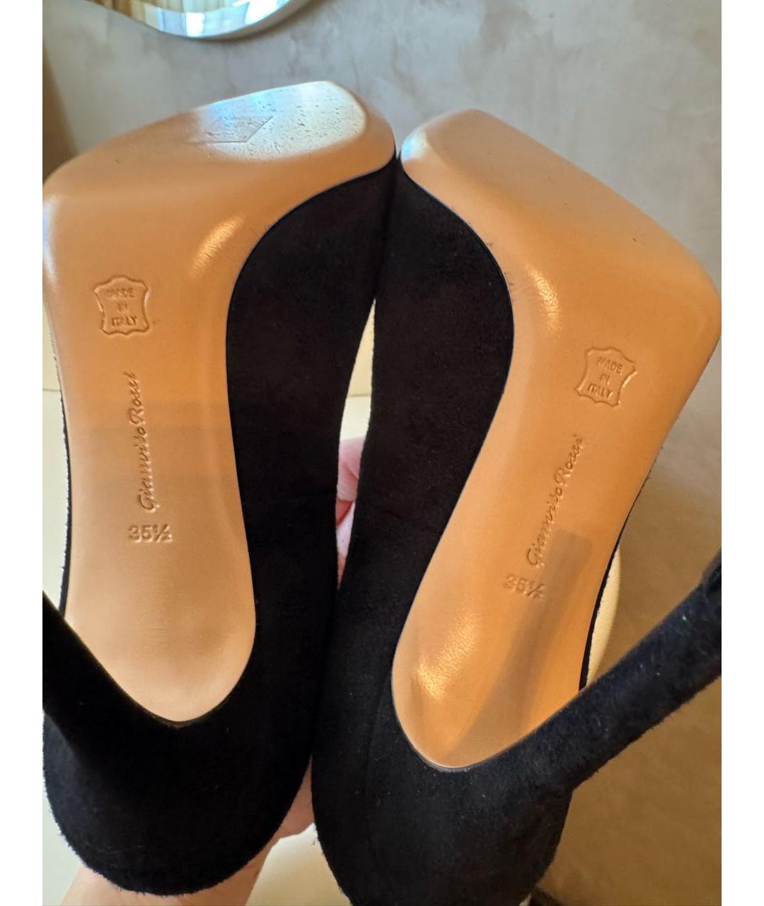 GIANVITO ROSSI Черные замшевые туфли, фото 7