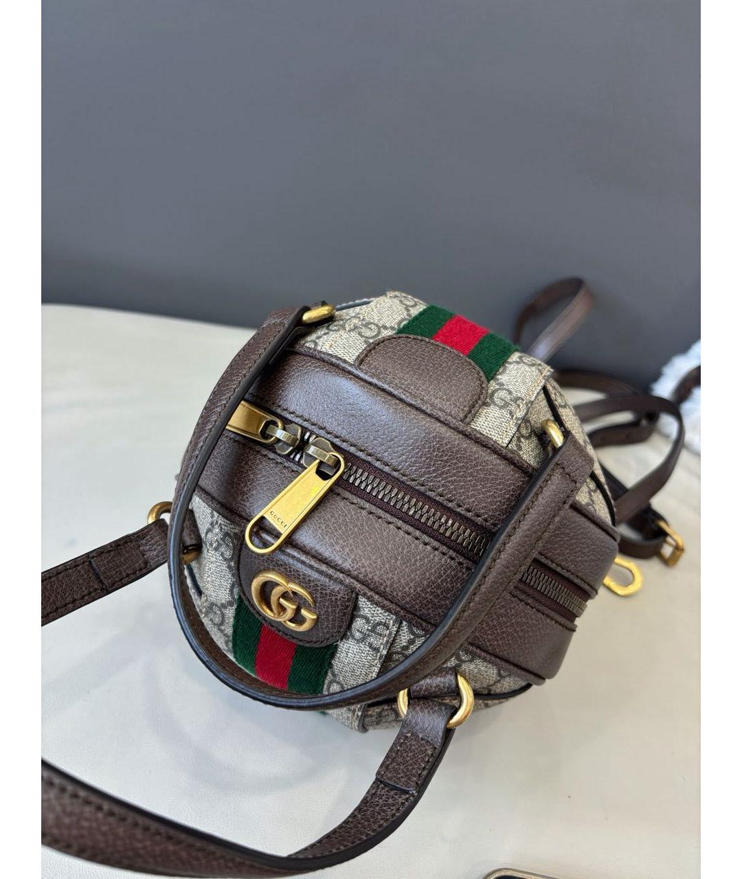 GUCCI Коричневая сумка с короткими ручками, фото 6