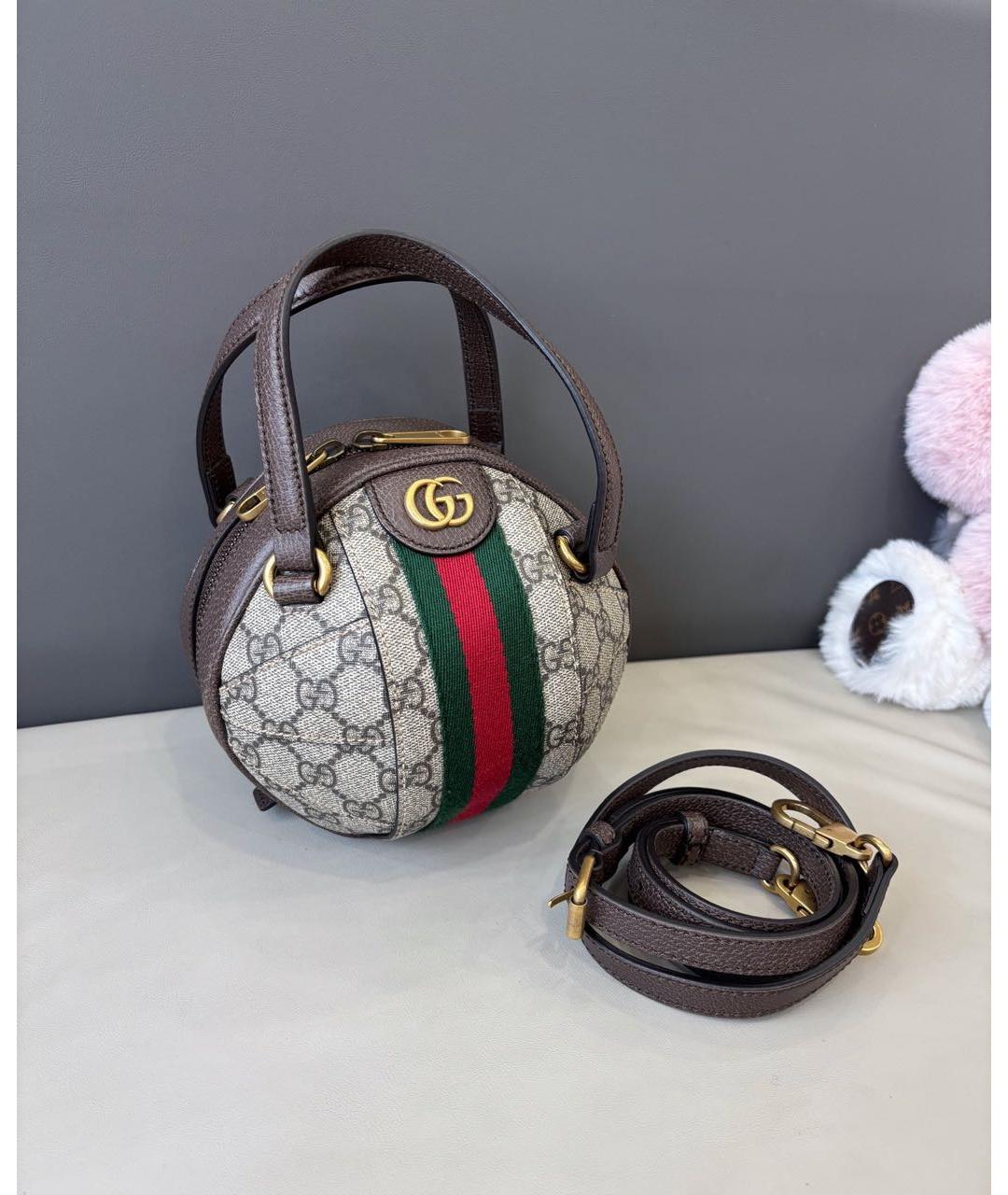 GUCCI Коричневая сумка с короткими ручками, фото 2